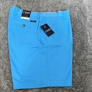 Chaps Men's Vibrant Blue Flat Front Shorts